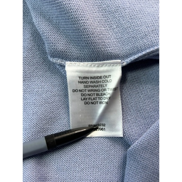 Alfred Dunner Sweater Womens Size M Blue Floral Accents S/S Lightweight - Picture 5 of 10